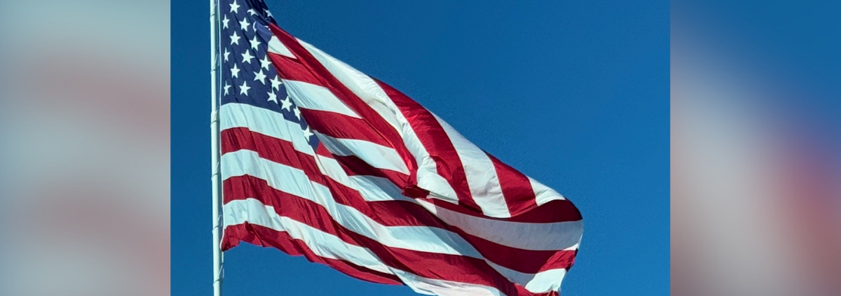 The flag of the United States of America
