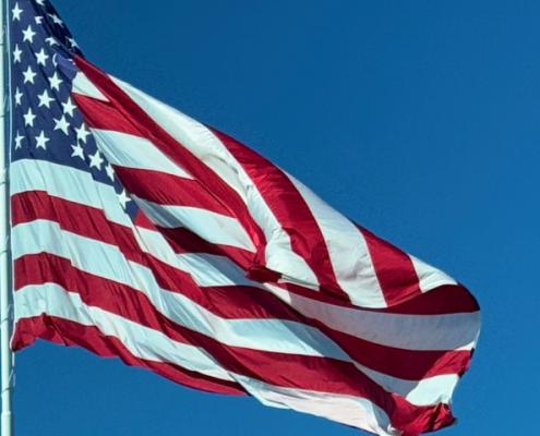 The flag of the United States of America